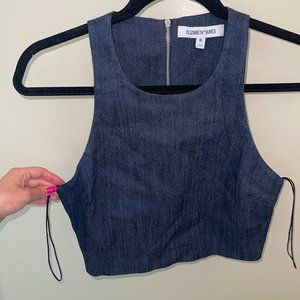 Elizabeth and James Denim Crop Top